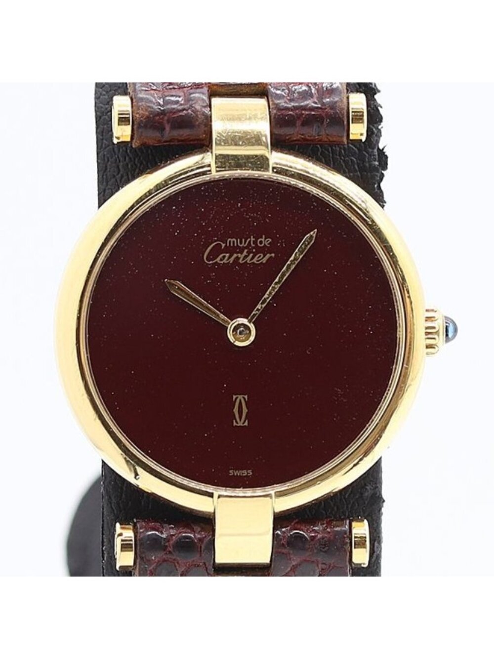 Cartier Must Vendome Red Dial Watch